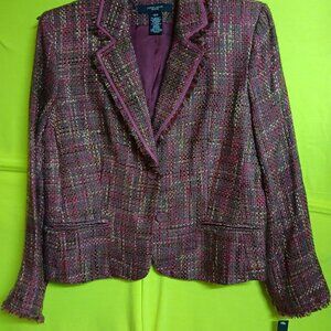 Vintage 80's "Jones Wear" Women's Light Weight Blazer/Jacket Size 12P with Tags